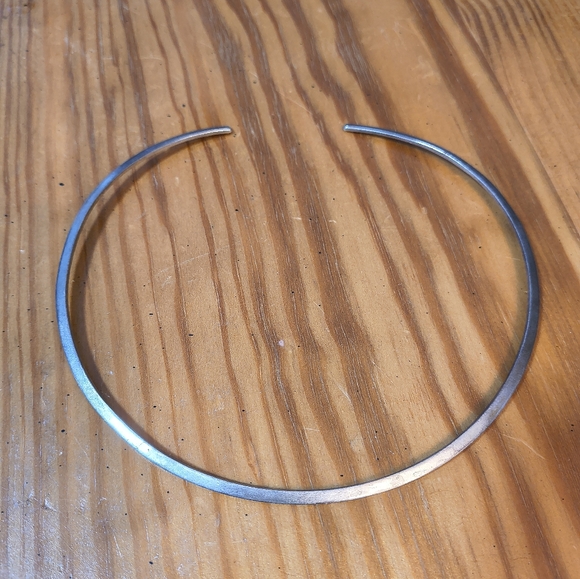 None Jewelry - Sterling Collar Torque Choker Necklace